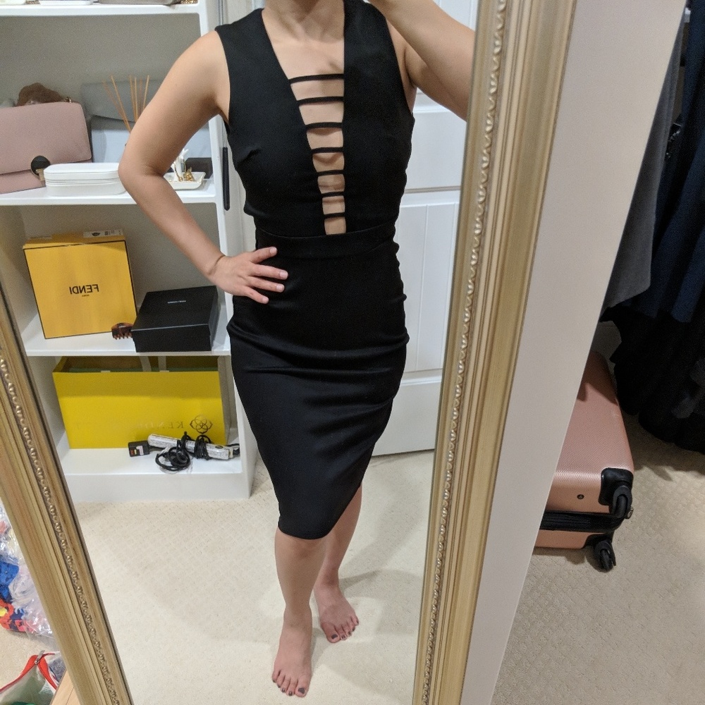Asos Club London black dress size 2